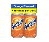 Bundle of Orange Soda Mini Soda Cans, 7.5 oz Soft Drinks Bulk Snacks Pack, Small Refrigerator & Snack Pantry Drink 12 Count Beverage Bedroom & Kitchen