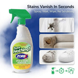 ZORBX See Nothing Spot & Stain Remover Spray (24 oz.) - All Purpose Cleaner for Shoes, Clothes, Furniture & Pet bedding - Fast-Acting Scrub-Free Odor