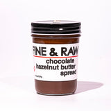 Fine & Raw Chocolate Hazelnut Butter Spread 8 Ounce - Clean Ingredients, Vegan, and Organic Chocolate Hazelnut Spread, Healthy Chocolate Hazelnut