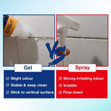 APULITO Household Cleaner Gel for Stains - Long-Lasting Bathroom, Kitchen, Sink & Tile Shower Stain Cleaner 5oz-3Pack