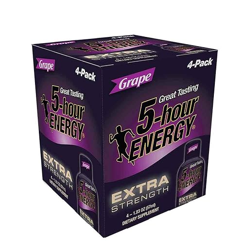 5 Hour Energy Extra Strength Grape Shots, 7.72 Fluid Ounce -- 12 per case.