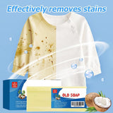 Canal Old Soap with Brush,2024 New Canal Soap Bar for Stains Canal Soap Bar Stain, Remover Easily Remove Stains from Clothes Grand Canal Soap