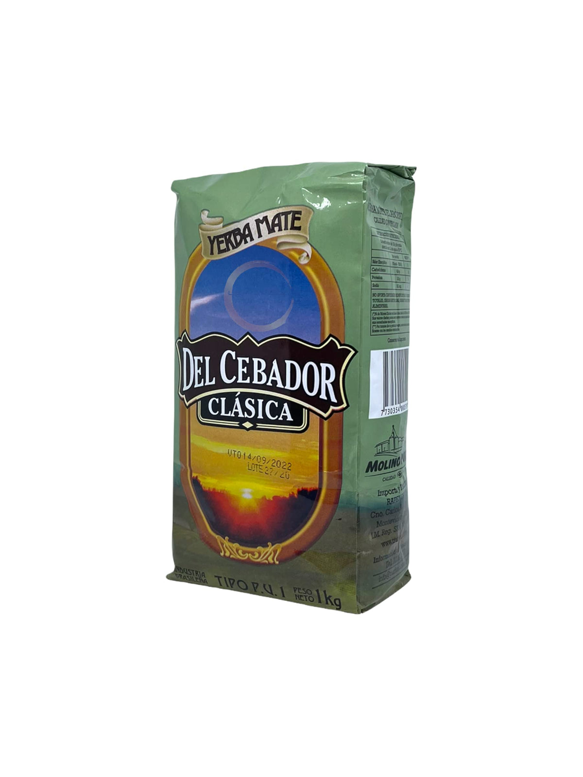 Del Cebador Yerba Mate Clásica Tradicional From Uruguay, 1 kg / 2.2 Lbs