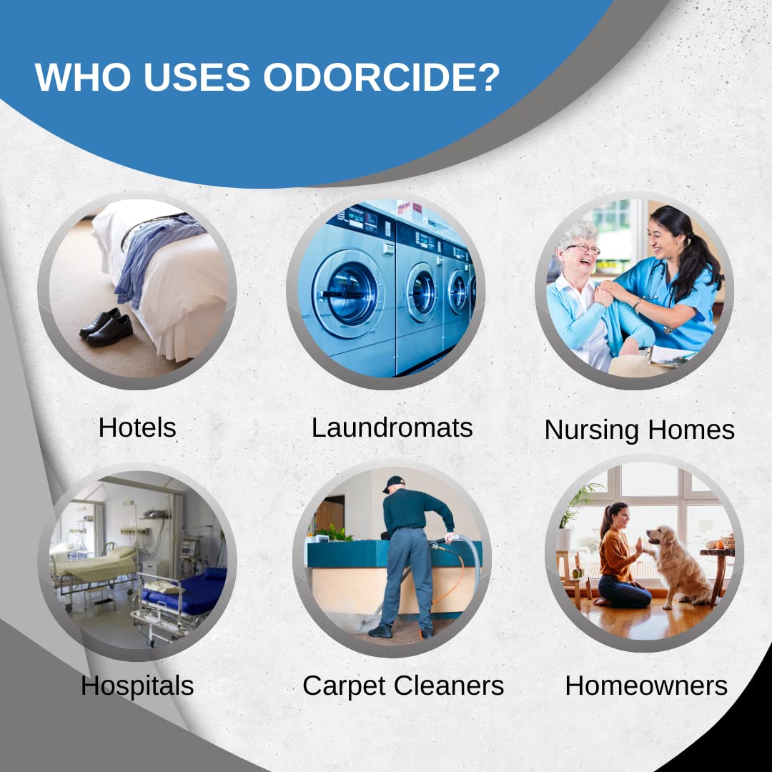 Odorcide - 1 Gallon Concentrated Laundry Odor Eliminator for Strong Odor, All Laundry Uses - Safe, Non-Enzymatic Odor Neutralizer - Laundry Odor