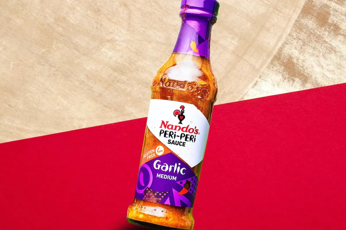 Nando's Garlic PERi-PERi Sauce - Gluten Free - Non GMO - 4.7 Oz (2 Pack)