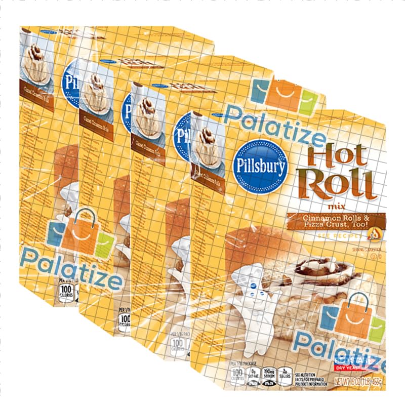 Pillsbury Hot Roll Mix, 16 oz - Palatize Pack of 4