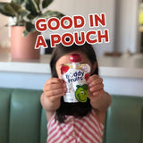 Buddy Fruits Variety Pack Fruit Pouches for Kids - Multifruit & Strawberry Unsweetened Applesauce, 3.2oz Squeeze Pouches (Pack of 24) | 100% Real