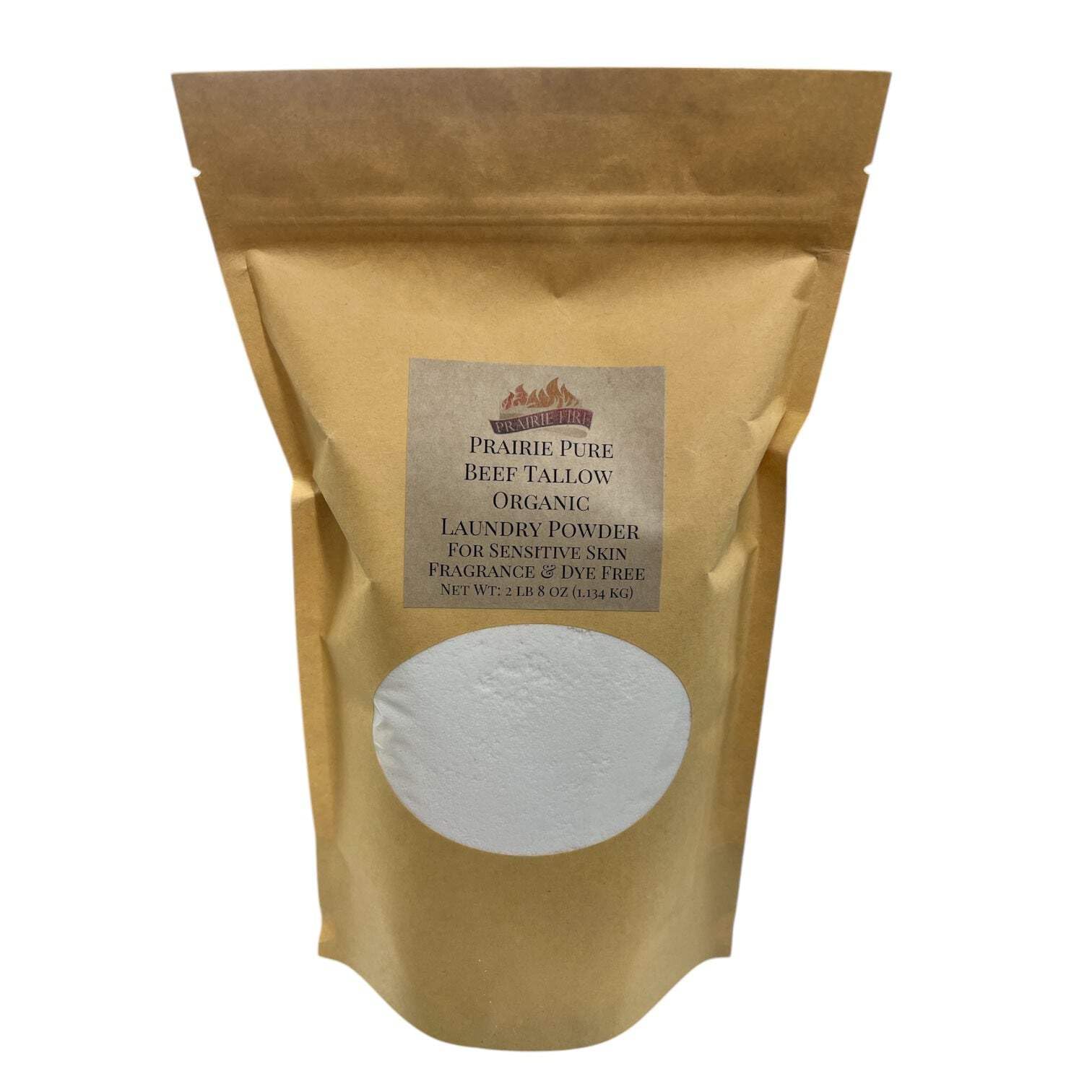 Beef Tallow Organic Laundry Detergent Soap Powder - Fragrance and Dye Free for Sensitive Skin Fragrance Free 2lb 8 oz