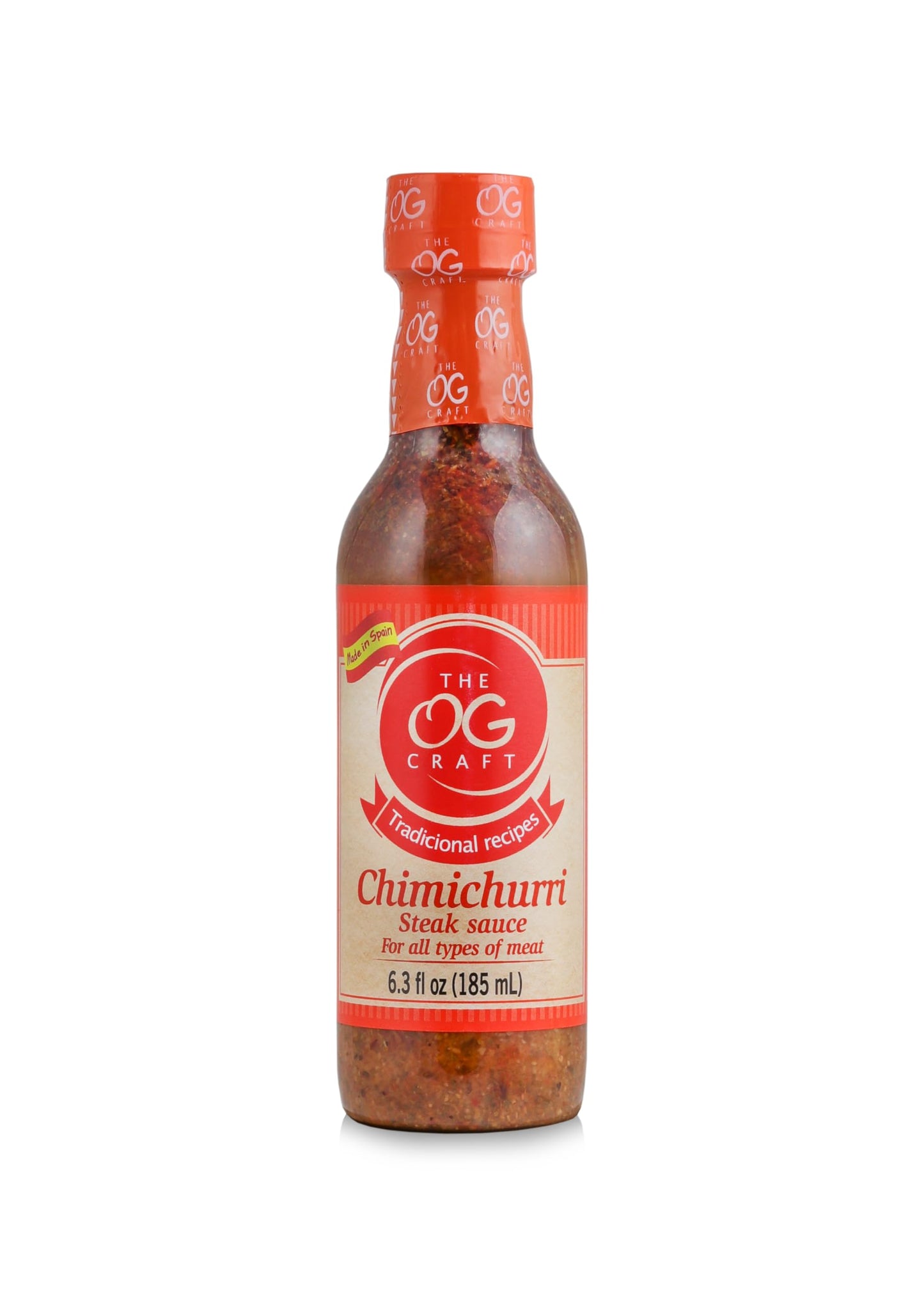 Chimichurri Sauce Authentic Gourmet Marinade and Steak Sauce for BBQ, Grilled Meats, Sausages, Sandwiches, Potatoes, Omelets, and More Gluten-Free