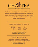 Cha4TEA 36-Count Herbal Chai Tea Pods Compatible with Keurig K-Cup Brewers