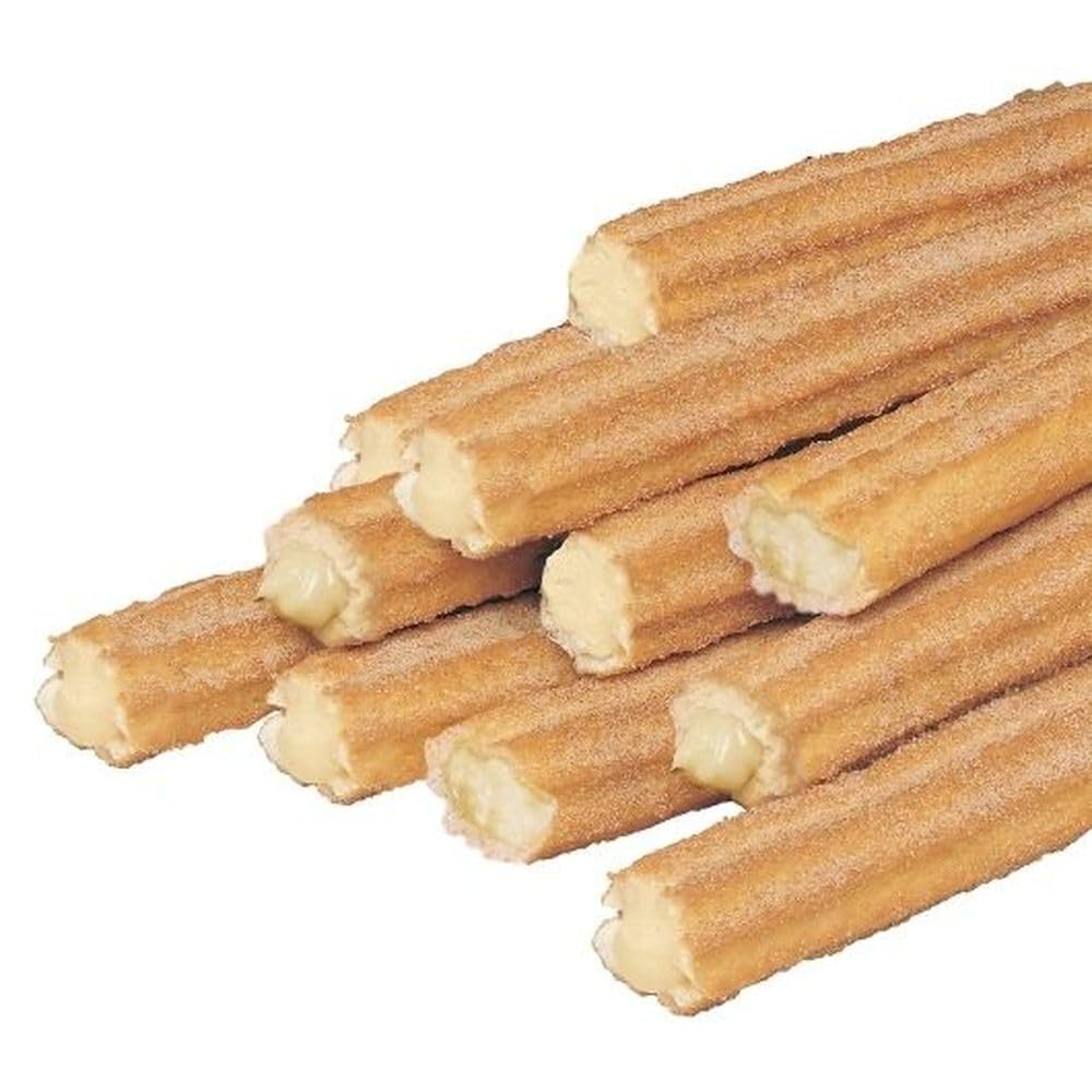 Tio Pepe's Bulk Bavarian Creme Filled Churros by J&J Snack Foods | Authentic Mexican Pastry Stix | 1.7 oz Frozen Bake-and-Serve Churro Dessert