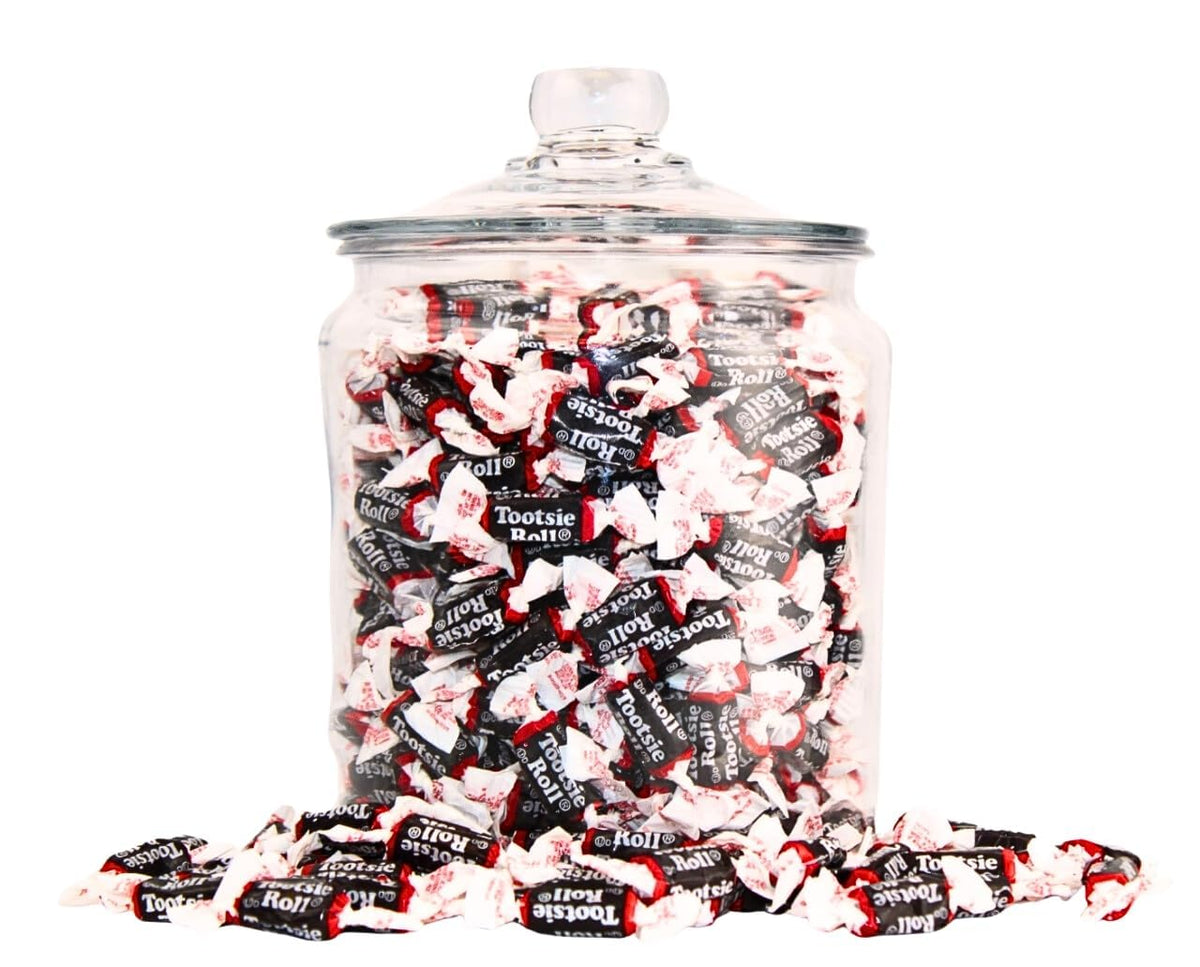 Chocolate Taffy Candy Mini Bites Midgees Classic Chewy Treats Individually Wrapped Chocolate Mini Rolls Bulk Party Pack Candy Buffet (3 Lb, Chocolate)