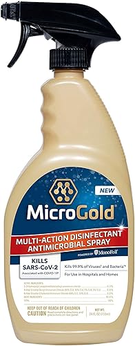 (2PACK) MicroGold Multi Action Disinfectant & Antimicrobial, Clear, 24oz2