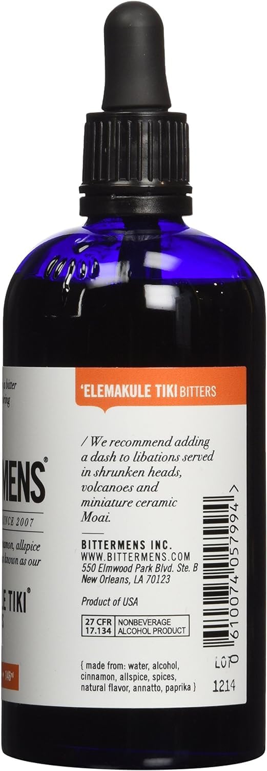 Bittermens Best Sellers Bundle: Xocolatl Mole, Hellfire Habanero, Elemakule Tiki, 5oz - All Natural Bitters to Make Your Cocktail a Modern Classic