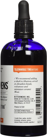 Bittermens Best Sellers Bundle: Xocolatl Mole, Hellfire Habanero, Elemakule Tiki, 5oz - All Natural Bitters to Make Your Cocktail a Modern Classic