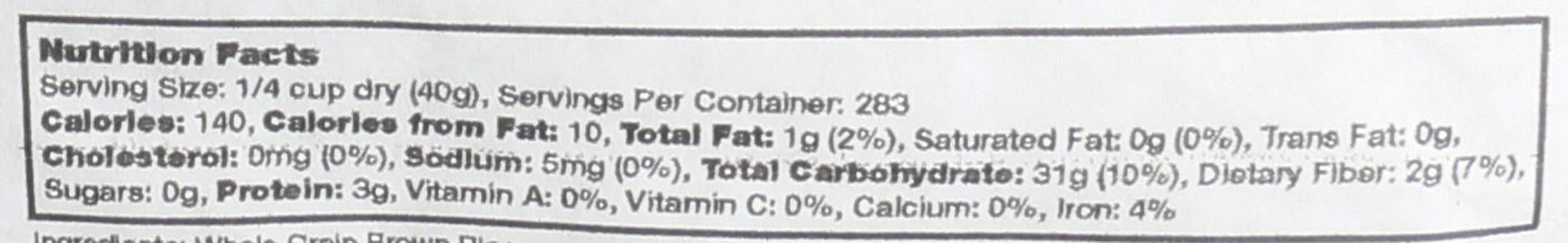Bob's Red Mill Bulk Rice Flour, Brown, 25 Pound