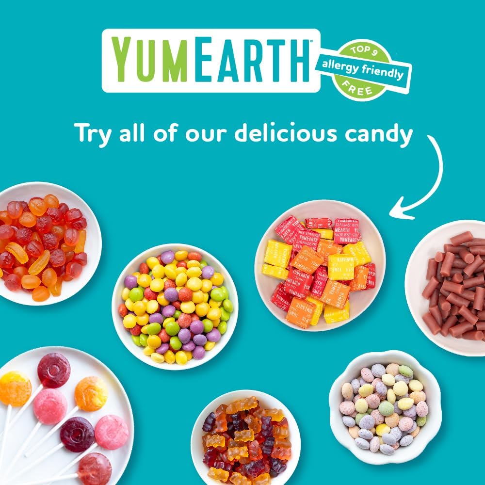 YumEarth Organic Wild Peppermint Drops - Mint Flavored Natural Hard Candy, Peppermint Candy for Kids - Allergy Friendly, Non GMO, Gluten Free, Vegan