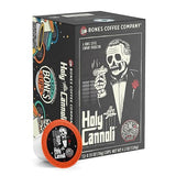 Bones Coffee Company Flavored Coffee Bones Cups Holy Cannoli Flavored Pods | 12ct Single-Serve Coffee Pods Compatible with Keurig 1.0 & 2.0 Keurig