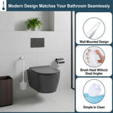 Enjamyo 25 Pcs Toilet Brushes, 14.2 Inch Heavy Duty Toilets Scrubber Brush, Long Plastic Handled Cleaning Scrubber, Toilet Bowl Brush for Home