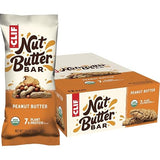 Clif Nut Butter Bar - Organic Snack Bars - Peanut Butter - Organic - Plant Protein - Non-GMO (1.76 Ounce Protein Snack Bars, 12 Count)