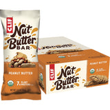 Clif Nut Butter Bar - Organic Snack Bars - Peanut Butter - Organic - Plant Protein - Non-GMO (1.76 Ounce Protein Snack Bars, 12 Count)