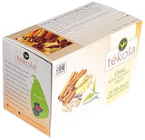 tekola, Ceylon Black Tea with Natural Chai Spices. A premium blend of 100% pure Ceylon Tea. Full bodied and stimulating, with hints of cardamom