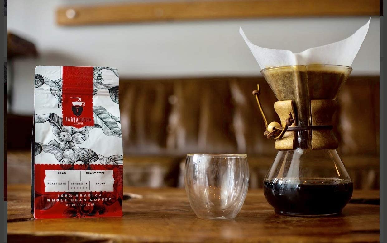 Barbarossa Ethiopian Sidamo Coffee -Natural Premium Quality Handcrafted - Light Roasted - Low Acidity Sweet Fruity Aroma Whole Beans | 2019