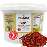 L'Oro Del Sud Dry Calabrian Chili Red Pepper Flakes, 1 Kg (2.2 lbs)