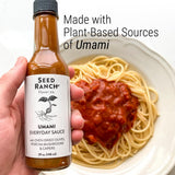 Seed Ranch Umami Everyday Hot Sauce, 5 Fl. oz. - Mild Heat Flavor - Oven Dried Olives, Porcini Mushrooms & Capers - Vegan, Non-GMO, Gluten-Free