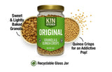 Kin Kitchen non-GMO Granola & Organic Quinoa Crisps, in a Glass Jar Recyclable and Resusable. Made with Real Fruit. No Aritificial Colors, Flavors, or