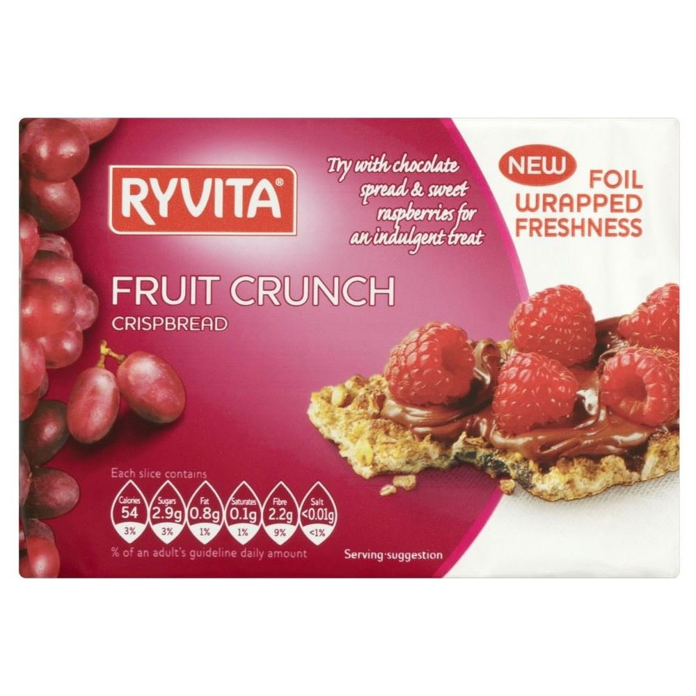 Ryvita Fruit Crunch Crispbread (200g) - Pack of 2