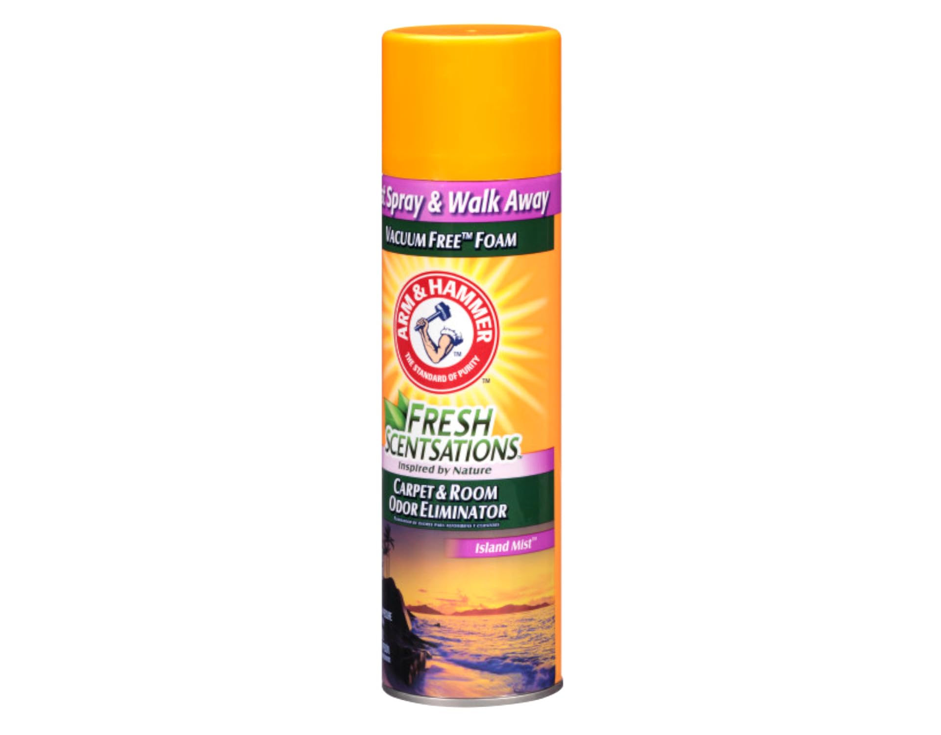Arm & Hammer Fresh Scentsations Carpet Odor Eliminator, Island Mist - Foam, 15 Oz (15 Oz (Pack of 1))