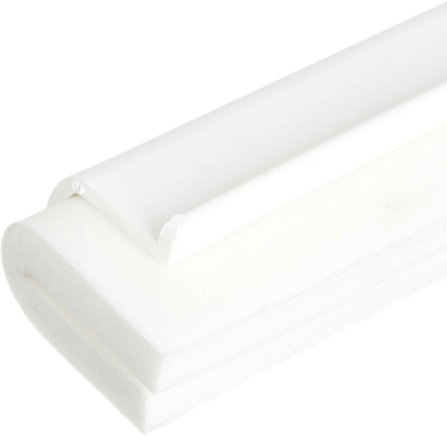 SPARTA 4156802 Plastic Floor Squeegee, Shower Squeegee With Double Foam For Window, Glass, Shower Door, Floor, Windshield, 24 Inches, White