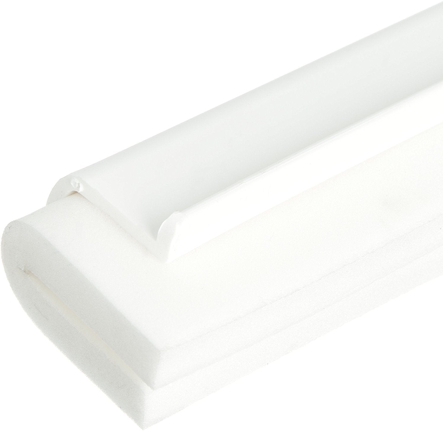 SPARTA 4156802 Plastic Floor Squeegee, Shower Squeegee With Double Foam For Window, Glass, Shower Door, Floor, Windshield, 24 Inches, White