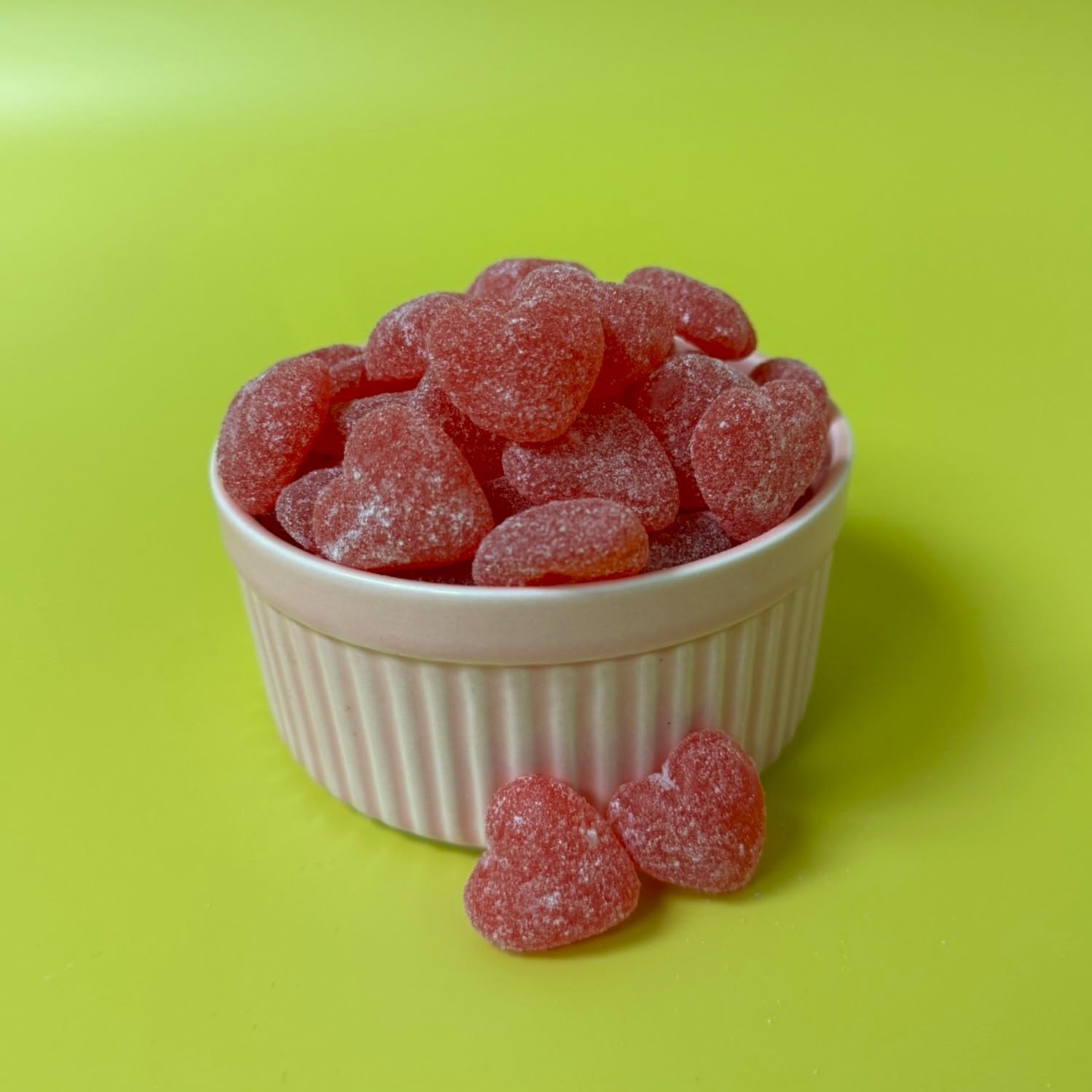 Candy Hearts | 2-Pound Bag | Cherry Hearts Jelly Candy | Gelatin Free Cherry Jellies for Buffets, Party Favors, Gifting & Snacking | Nostalgic Chewy