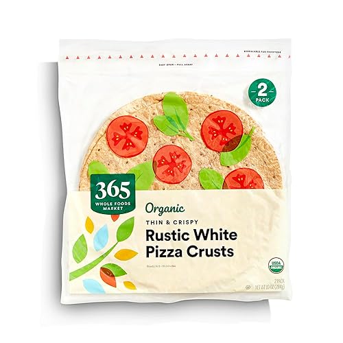365 by Whole Foods Market, Organic Rustic White Thin & Crispy Pizza Crusts, 2 ct