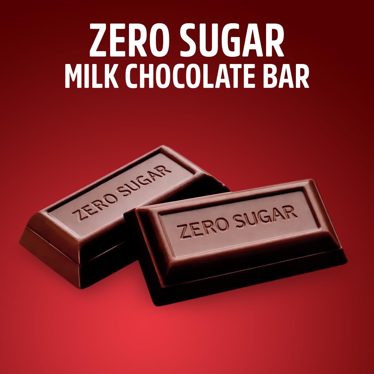 Zero Sugar Milk Chocolate Candy - 3 Bags (5.1 oz Each) - Mini Chocolate Bar Individually Wrapped - Delicious Sugarless Candy & Guilt-Free Sweet Treat