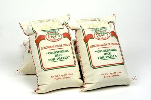 Flor de Calasparra-Calasparra Rice For Paella 1kg(35.27oz) Case of 3 Units - Wholesale