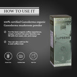 ORGANO Cafe Supreme, 100% Ganoderma Lucidum with Ginseng (20 Sachets)