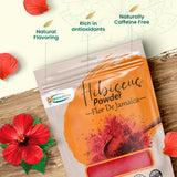 Hibiscus Powder for Hair & Face (Gudhal) - 100% Pure Hibiscus Sabdariffa Powder, Supports Fuller-Looking Hair & Fresh-Looking Skin | Non-GMO