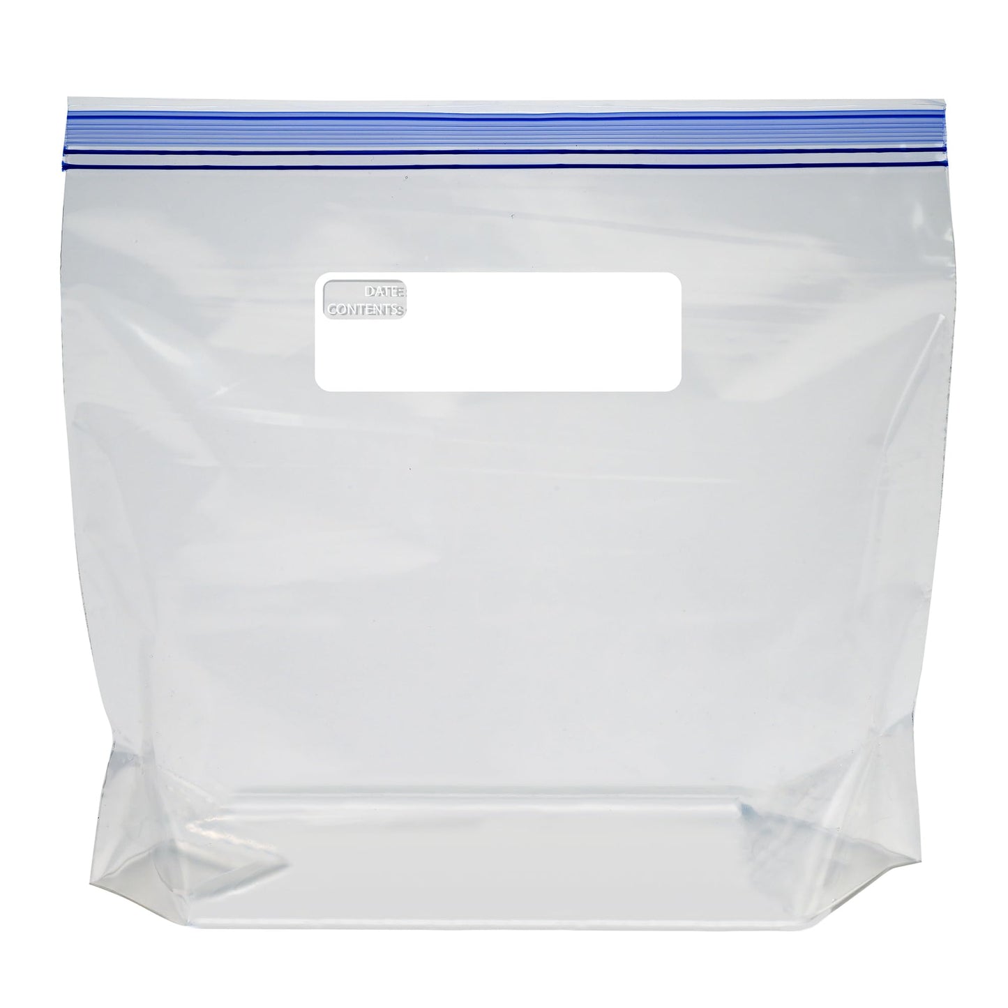 Amazon Basics Reclosable Freezer Gallon Size Bags with Double Zipper Seal, Stand-Up Bottom, BPA Free, 90 Count (Previously Solimo)
