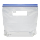 Amazon Basics Reclosable Freezer Gallon Size Bags with Double Zipper Seal, Stand-Up Bottom, BPA Free, 90 Count (Previously Solimo)