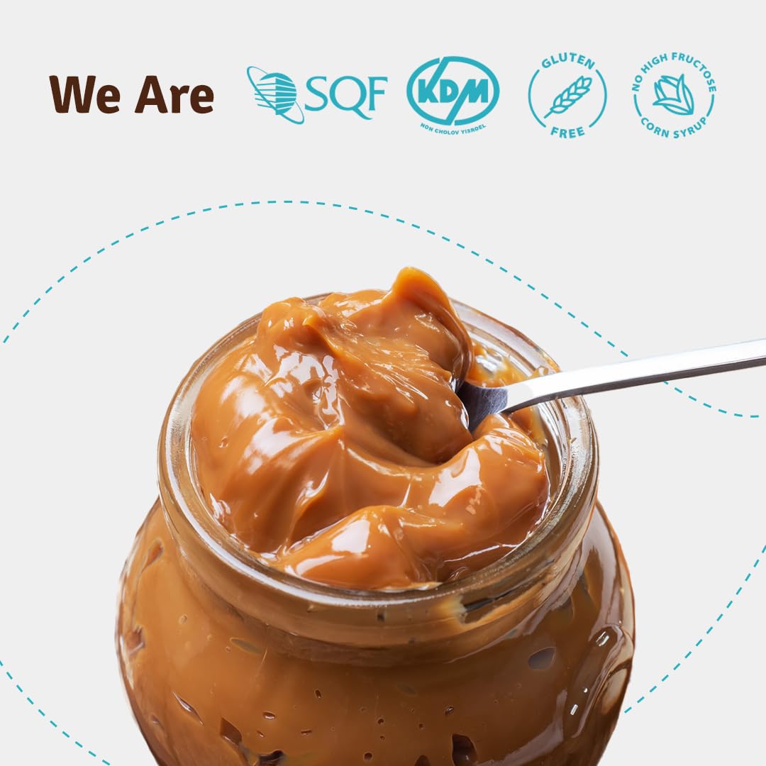 Nuuva Foods Premium Dulce de Leche - Authentic Creamy Caramel Spread - Perfect for Desserts, Baking, and Spreading, Caramel, Carmel Syrup, Dulce De Leche Syrup - 2.5 lbs
