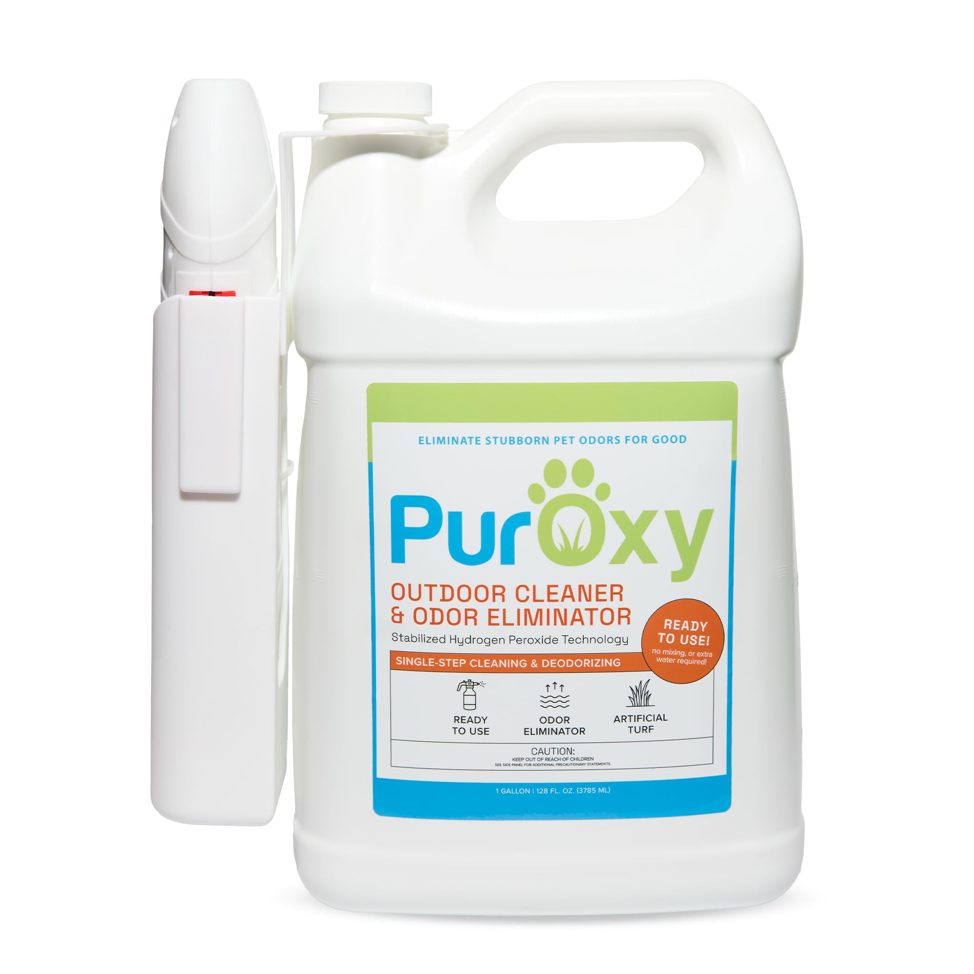 PurOxy Outdoor Cleaner & Pet Odor Eliminator with Power Sprayer