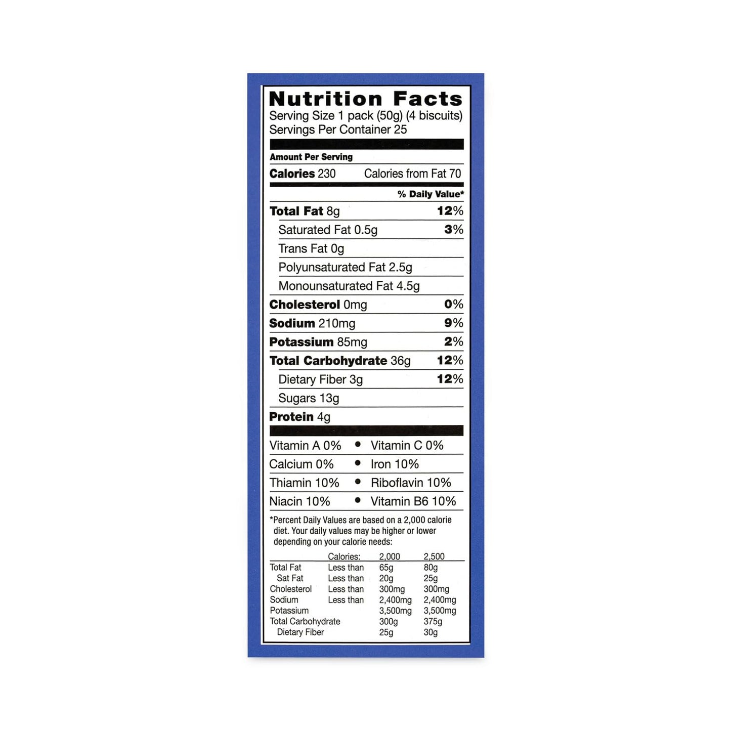 Belvita Breakfast Biscuits, Blueberry, 25 Count, 44 Ounce