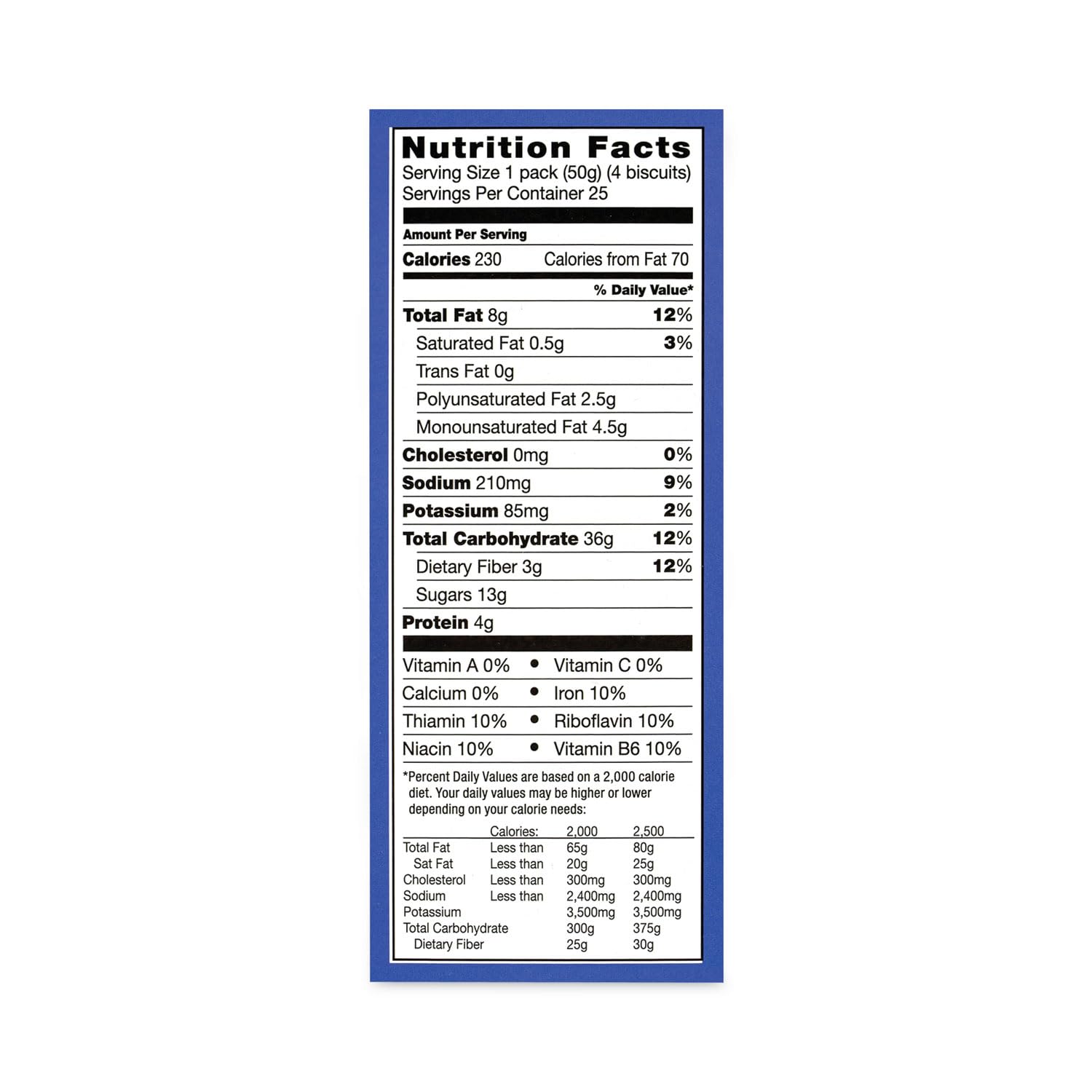 Belvita Breakfast Biscuits, Blueberry, 25 Count, 44 Ounce