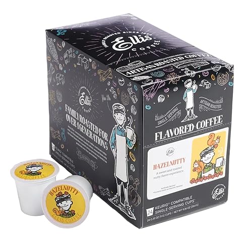 Ellis Coffee - Hazelnutty - Hazelnut Flavored Single Serve Coffee Pods - For Use in Most K-cups and Keurig 2.0 Brewers - 24 Coffee Pods