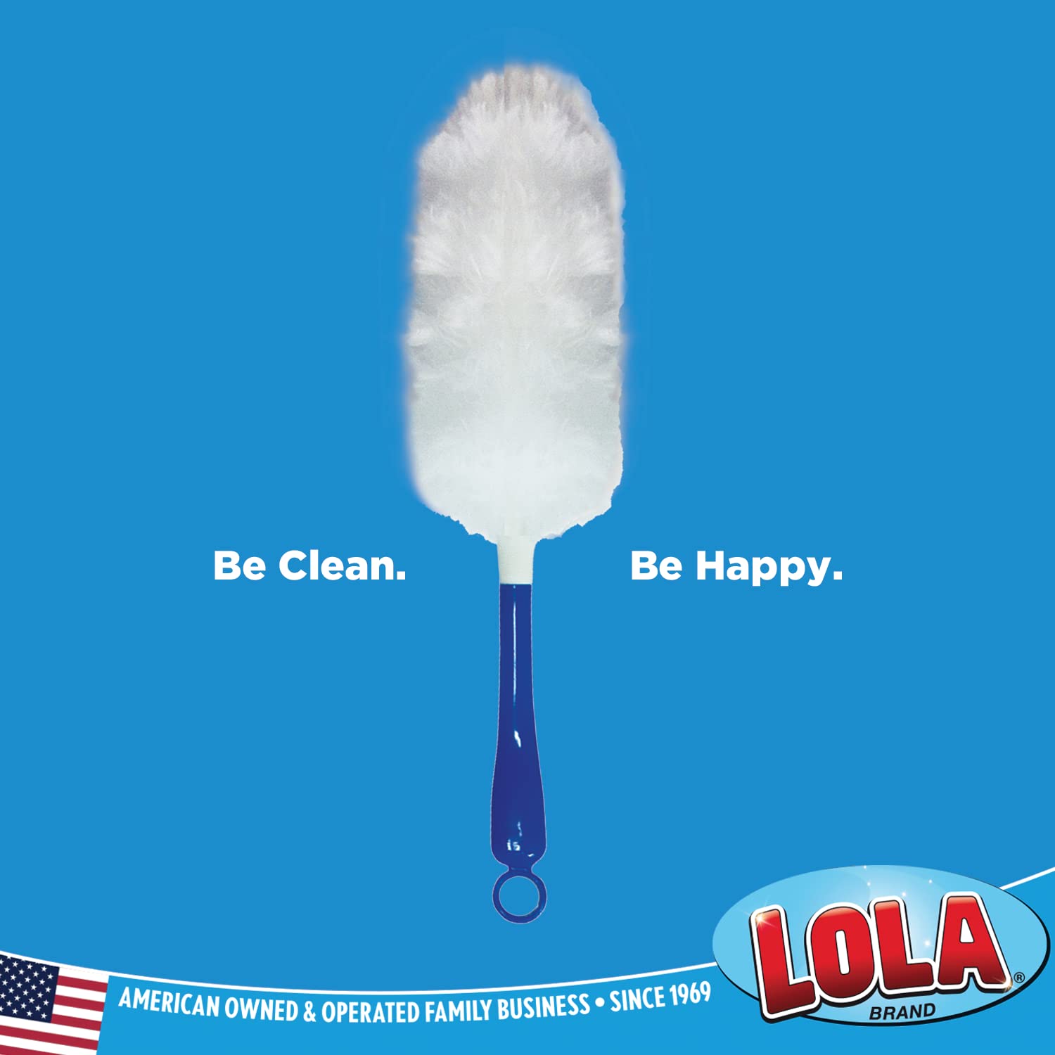 LOLA 360 Duster Starter Kit, Includes 1 Handle w/ 5 Duster Refills, Dust-Catching Fibers, Ergonomic Handle, Comparable to Other 360 Dusters