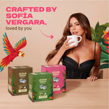 Dios Mio Coffee by Sofia Vergara, Light Roast, K-Cup Pods, 44 Count, (2 Boxes of 22 K-Cup Pods)