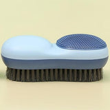 Two-Sided Laundry Stain Remover Brush, Soft Bristle for Scrubbing Out Tough Stains on Wool Cashmere Delicate Fabrics Knits Cotton Leather, Easy